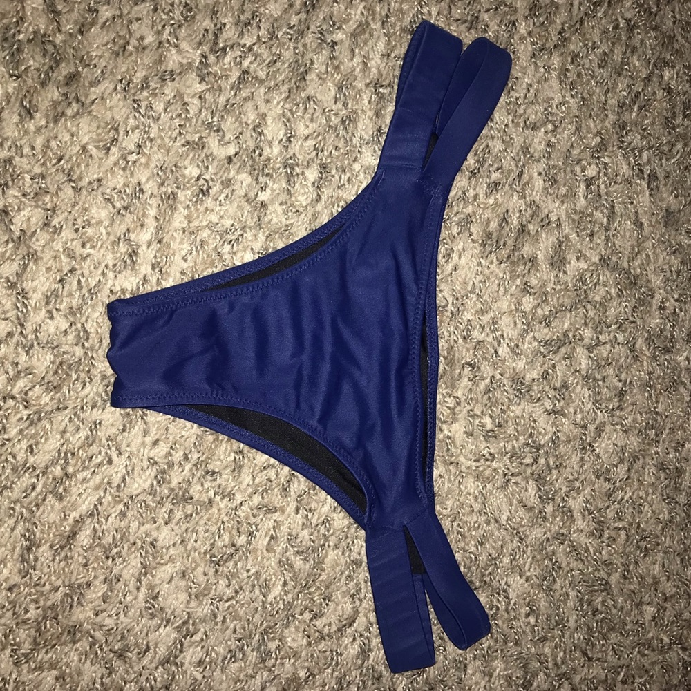 Size small navy blue bikini bottom